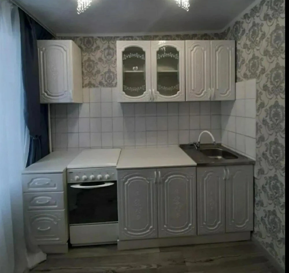 МИФ Кухня Лиза-2 2,0м (490) (Белый глянец, Белый (Антарес)) фасад МДФ 16 мм / Стекло Белый глянец
