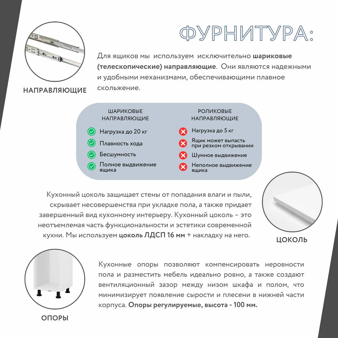 Модульная кухня Амика-5902e белый минимализм гарнитур в современном стиле